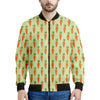 Cute Carrot Pattern Print Men's Bomber Jacket