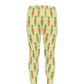 Cute Carrot Pattern Print Men's Leggings