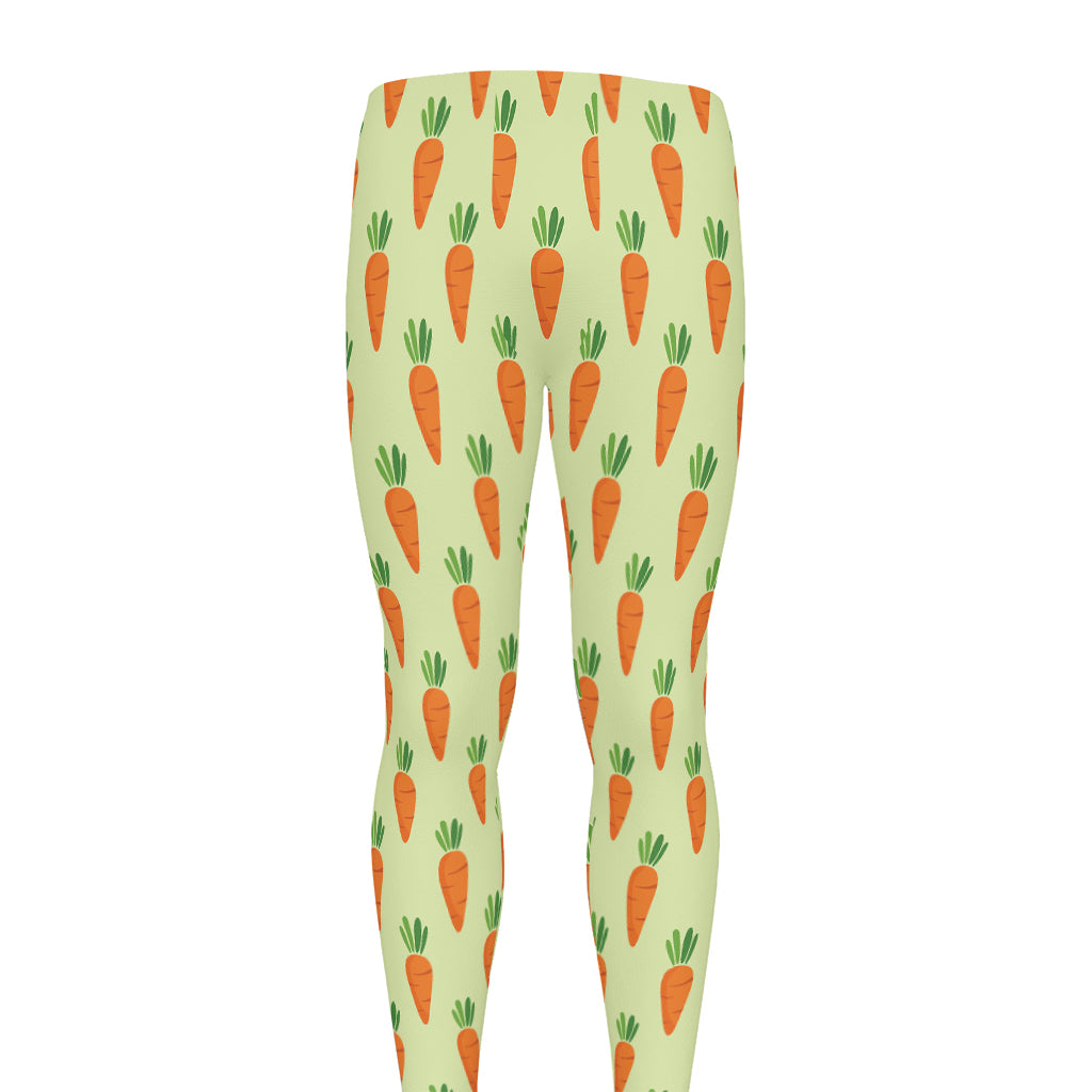 Cute Carrot Pattern Print Men's leggings