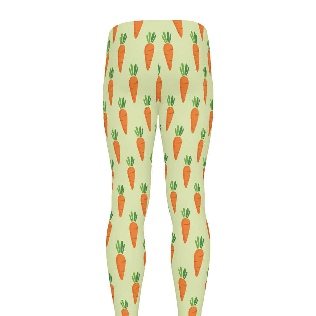 Cute Carrot Pattern Print Men's leggings
