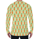 Cute Carrot Pattern Print Men's Long Sleeve T-Shirt