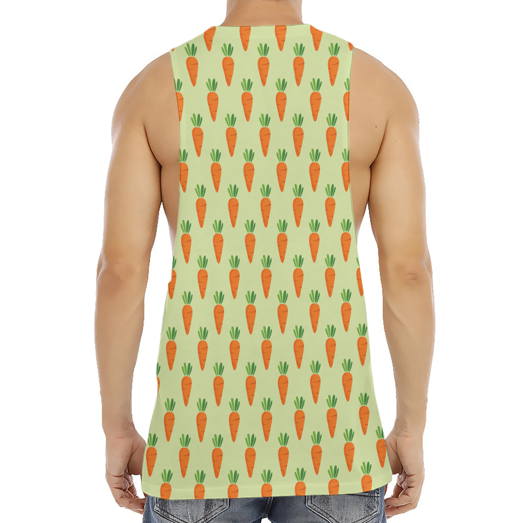 Cute Carrot Pattern Print Men's Muscle Tank Top