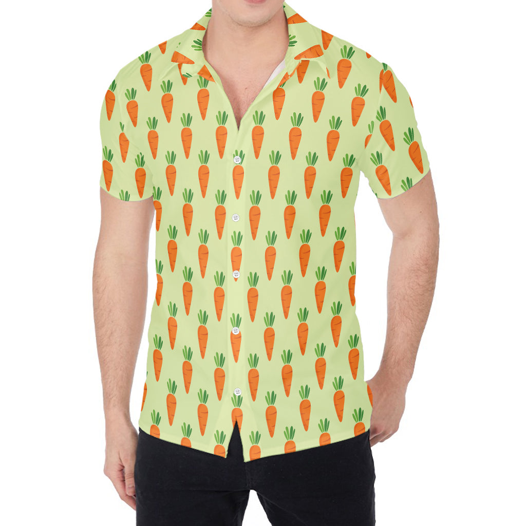 Cute Carrot Pattern Print Men's Shirt