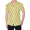 Cute Carrot Pattern Print Men's Shirt