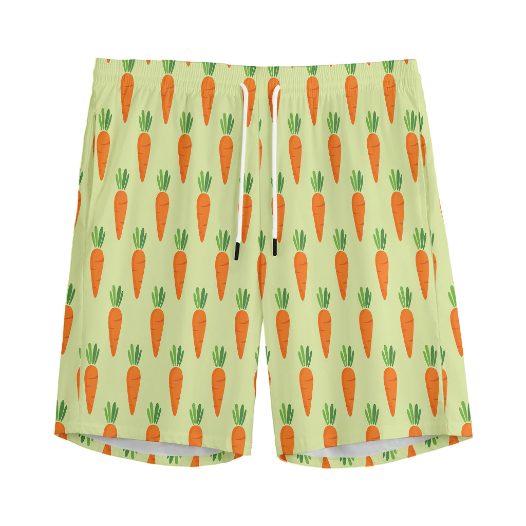 Cute Carrot Pattern Print Men's Sports Shorts