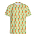 Cute Carrot Pattern Print Men's Athletic T-Shirt