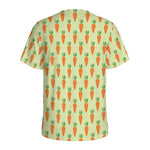 Cute Carrot Pattern Print Men's Sports T-Shirt