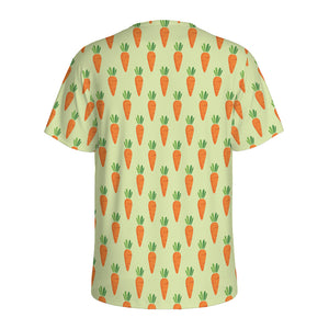 Cute Carrot Pattern Print Men's Sports T-Shirt