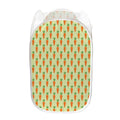 Cute Carrot Pattern Print Mesh Laundry Hamper