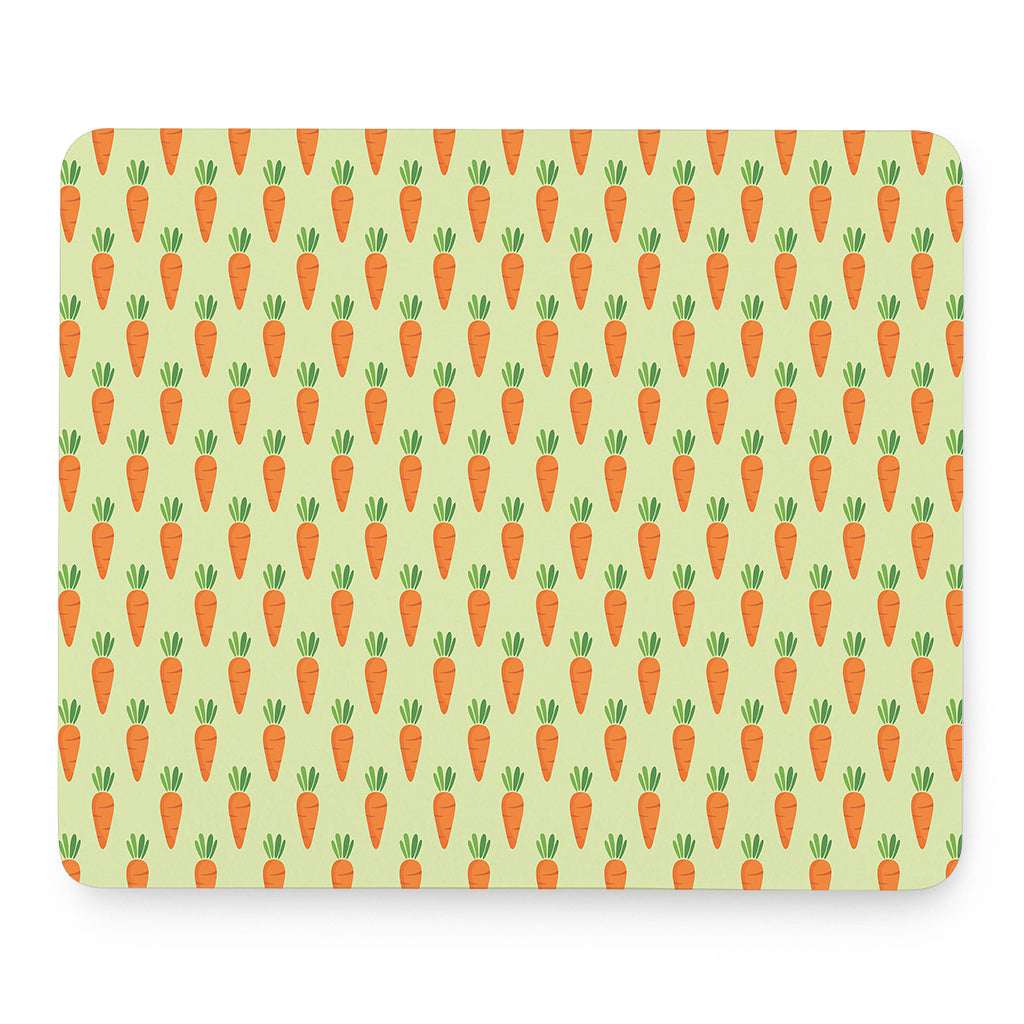 Cute Carrot Pattern Print Mouse Pad