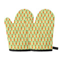 Cute Carrot Pattern Print Oven Mitts