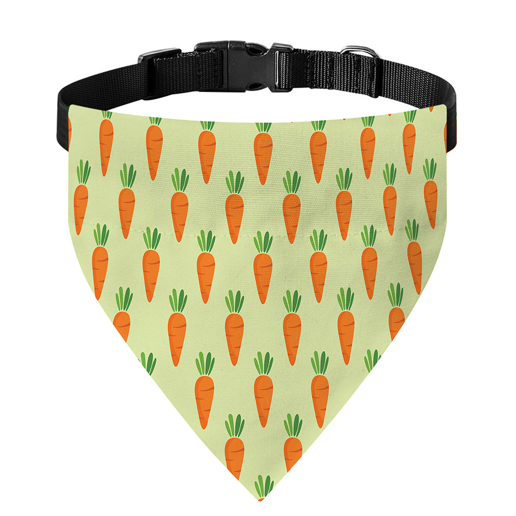 Cute Carrot Pattern Print Over The Collar Dog Bandana