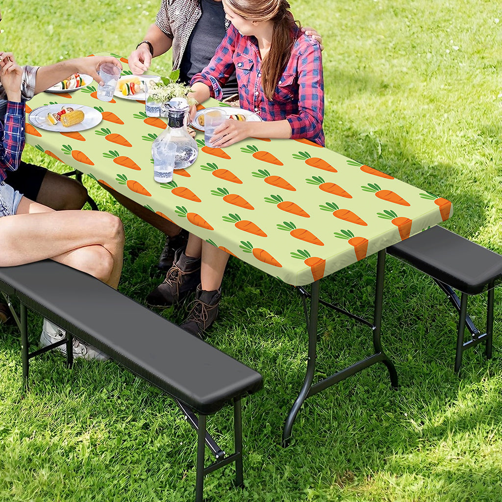 Cute Carrot Pattern Print Picnic Table Cover
