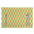 Cute Carrot Pattern Print Placemat