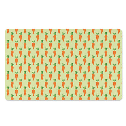Cute Carrot Pattern Print Polyester Doormat