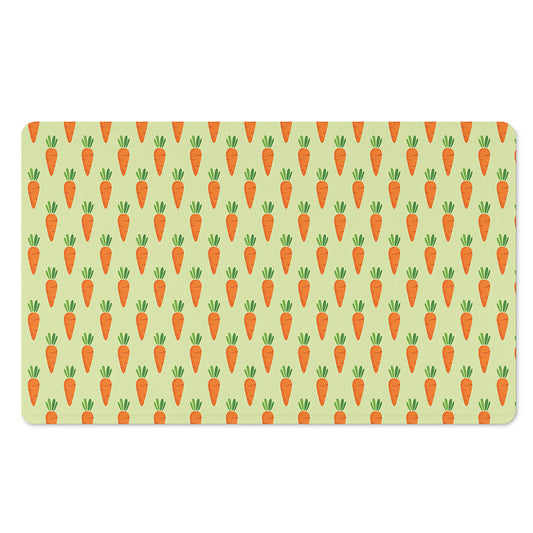 Cute Carrot Pattern Print Polyester Doormat