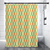 Cute Carrot Pattern Print Premium Shower Curtain