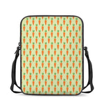 Cute Carrot Pattern Print Rectangular Crossbody Bag