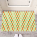 Cute Carrot Pattern Print Rubber Doormat
