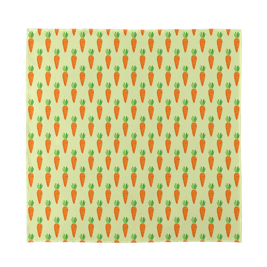 Cute Carrot Pattern Print Silk Bandana