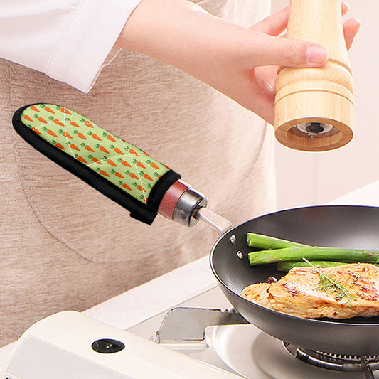 Cute Carrot Pattern Print Skillet Handle Cover