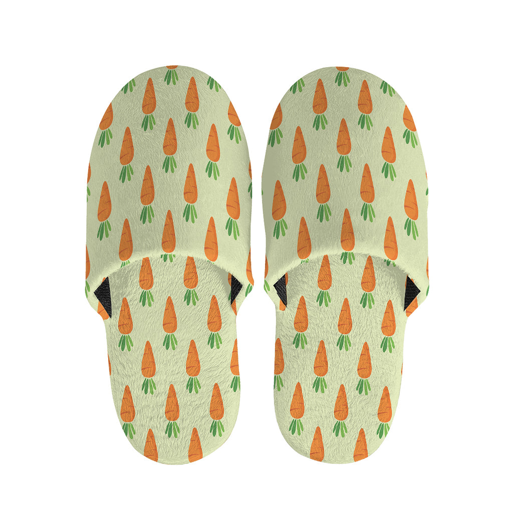 Cute Carrot Pattern Print Slippers