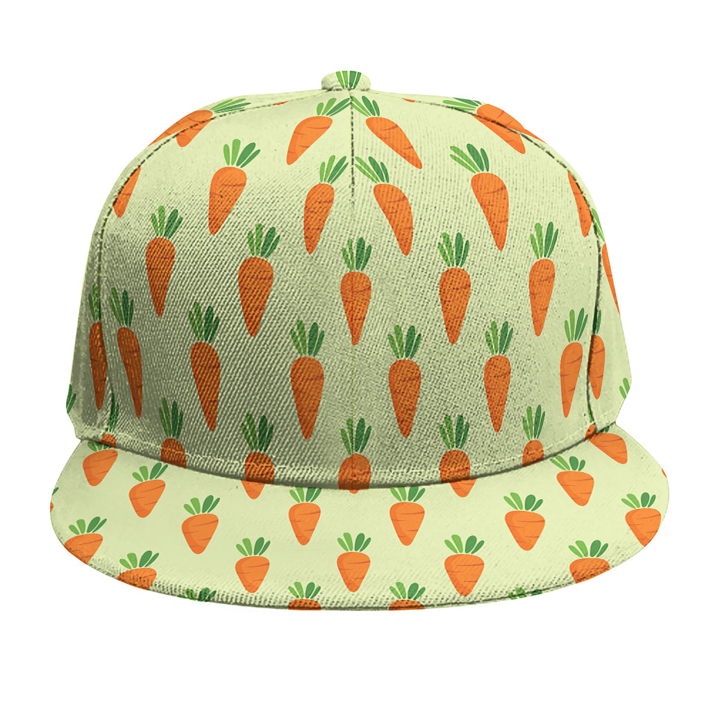 Cute Carrot Pattern Print Snapback Cap