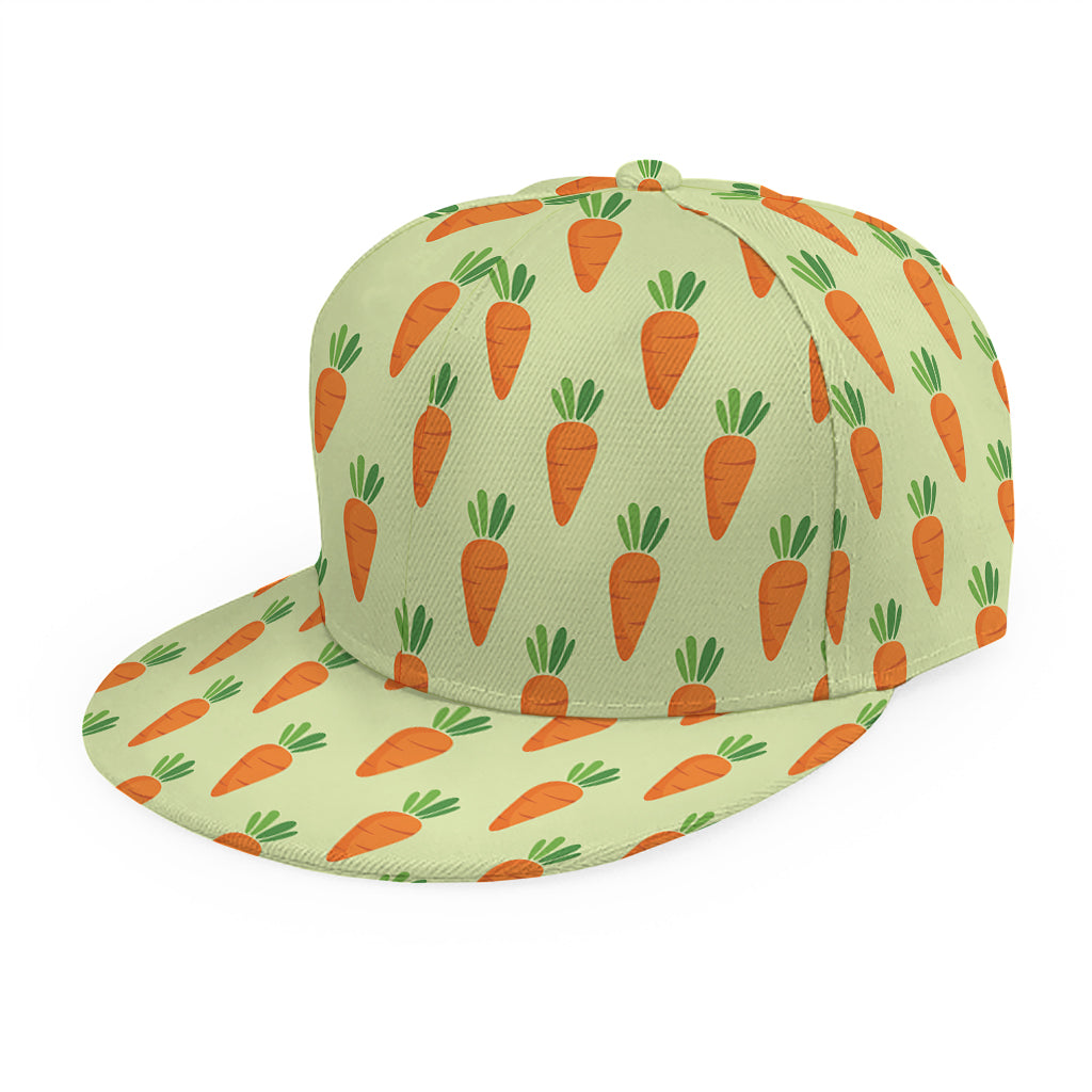 Cute Carrot Pattern Print Snapback Cap