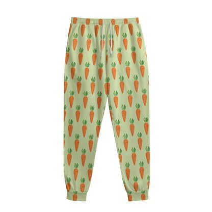 Cute Carrot Pattern Print Sweatpants