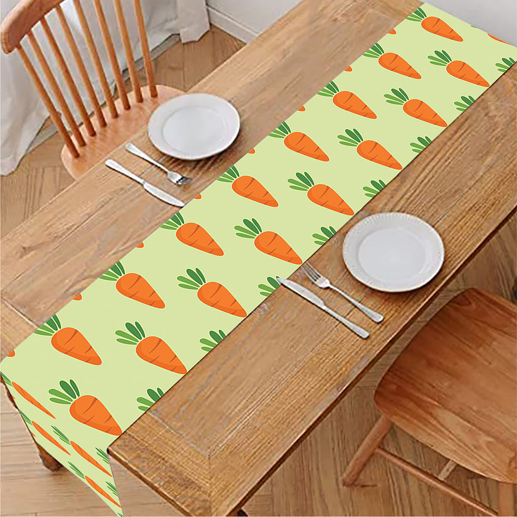 Cute Carrot Pattern Print Table Runner