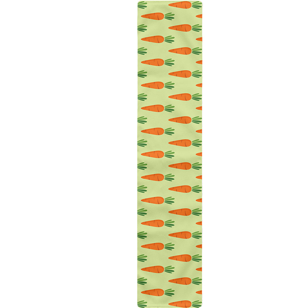 Cute Carrot Pattern Print Table Runner