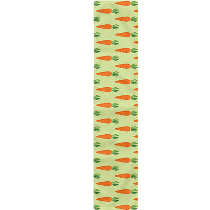 Cute Carrot Pattern Print Table Runner