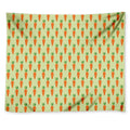 Cute Carrot Pattern Print Tapestry