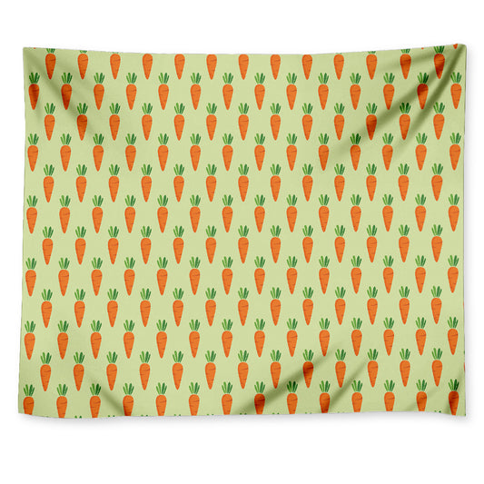 Cute Carrot Pattern Print Tapestry
