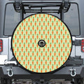 Cute Carrot Pattern Print Tire Cover With Camera Hole