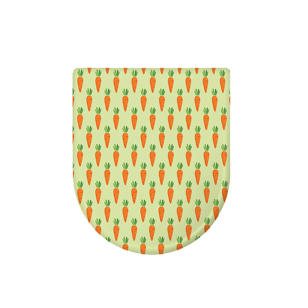 Cute Carrot Pattern Print Toilet Lid Cover