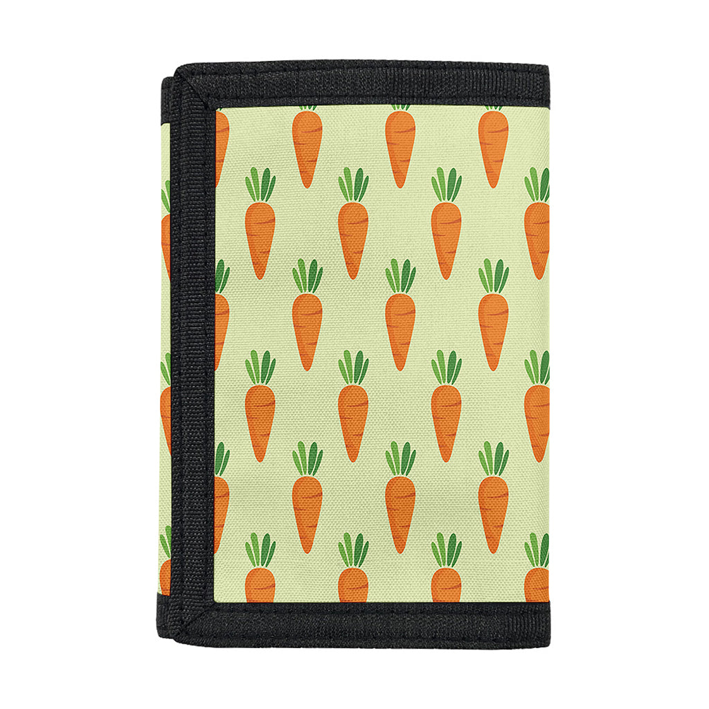 Cute Carrot Pattern Print Trifold Wallet