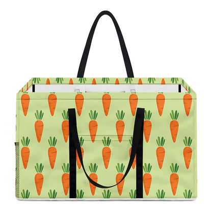 Cute Carrot Pattern Print Utility Tote Bag
