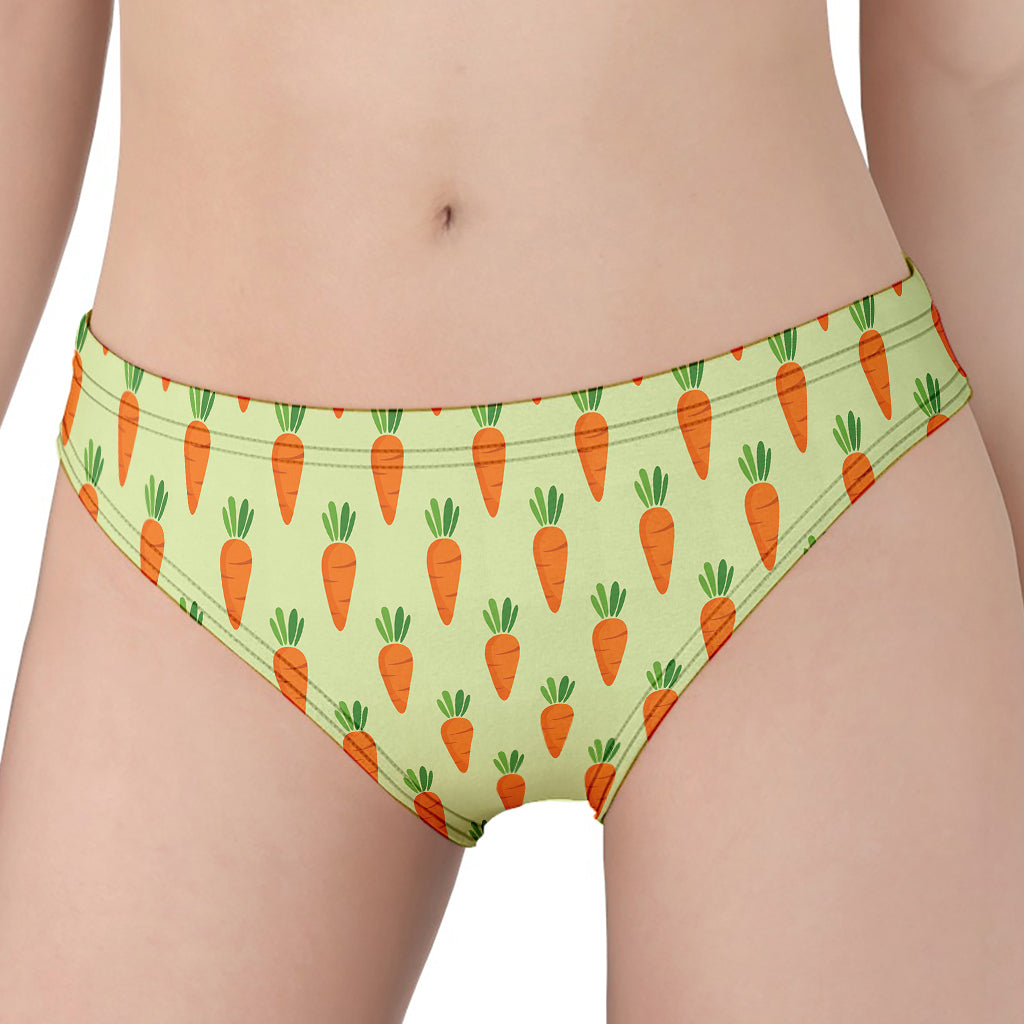 Cute Carrot Pattern Print Women's Panties