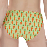 Cute Carrot Pattern Print Women's Panties