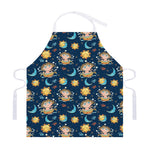 Cute Cartoon Aquarius Pattern Print Adjustable Apron