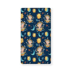 Cute Cartoon Aquarius Pattern Print Baby Crib Sheet