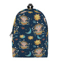 Cute Cartoon Aquarius Pattern Print School Backpack