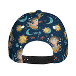 Cute Cartoon Aquarius Pattern Print Baseball Cap