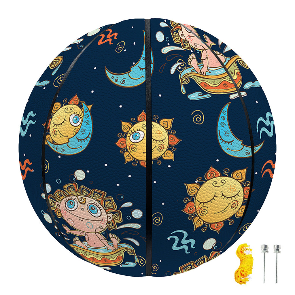 Cute Cartoon Aquarius Pattern Print Basketball