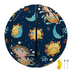 Cute Cartoon Aquarius Pattern Print Basketball