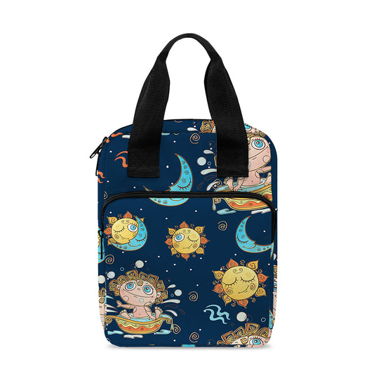 Cute Cartoon Aquarius Pattern Print Bible Tote Bag