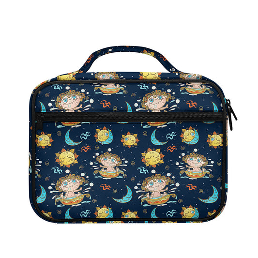 Cute Cartoon Aquarius Pattern Print Briefcase Bible Bag