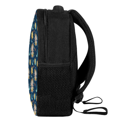 Cute Cartoon Aquarius Pattern Print Casual Backpack