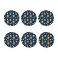 Cute Cartoon Aquarius Pattern Print Coaster Set